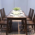 ảnh thực tế bộ bàn ăn 6 ghế gỗ sồi VIP7