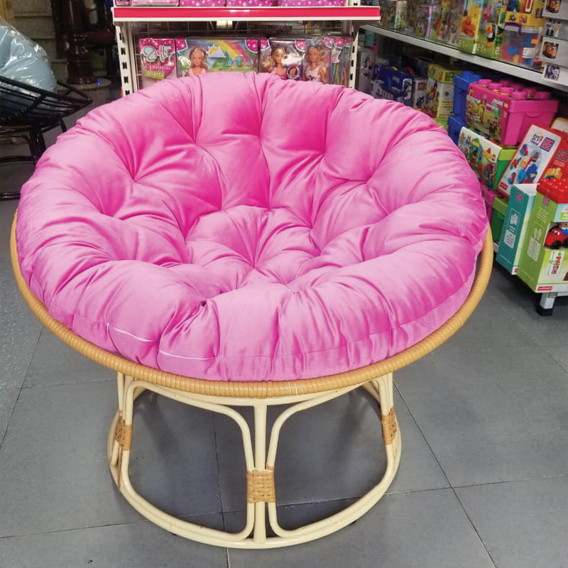 ghế papasan màu hồng
