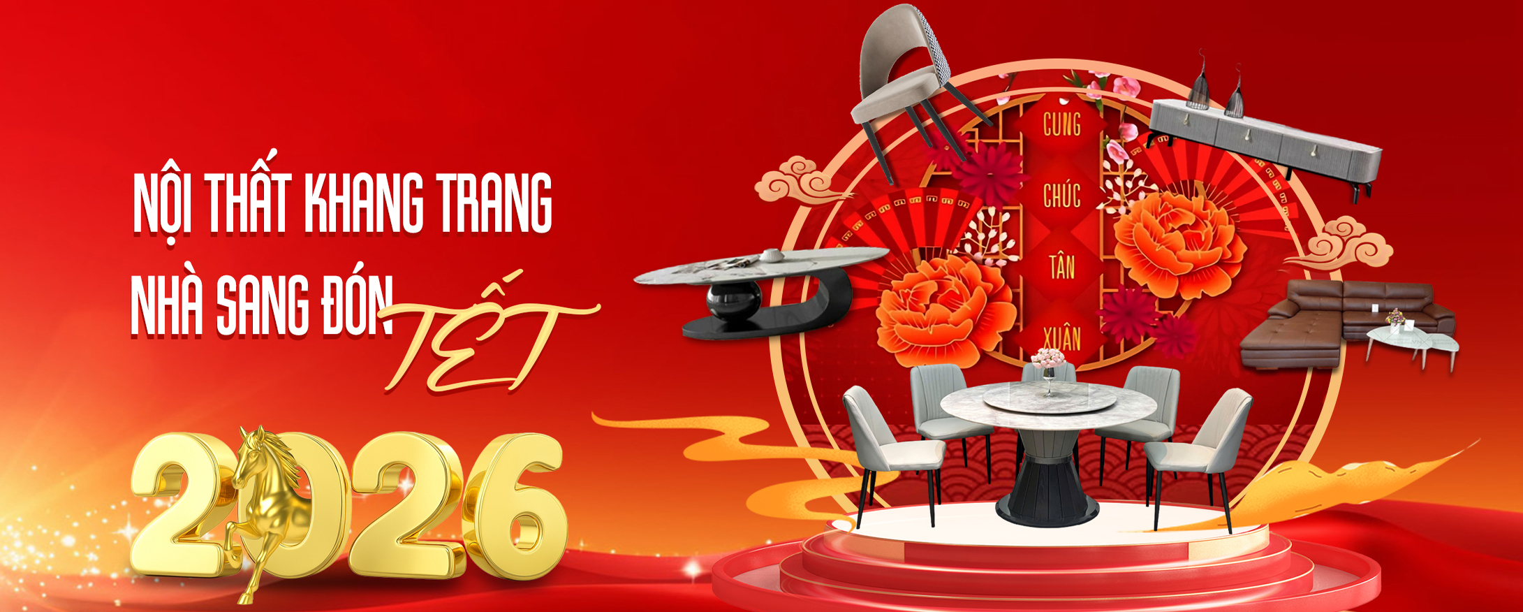 Banner bàn ghế ăn sofa bạch mã